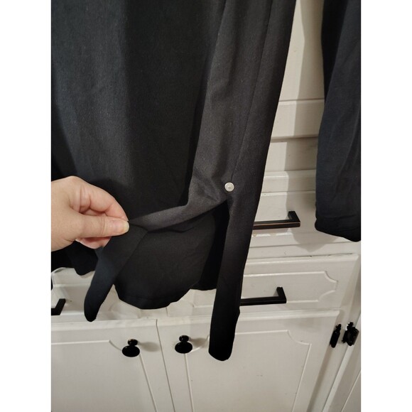 Neon Buddha Tunic Top Women Cowl Neck Asymmetrical Hem Black Large - Picture 8 of 8